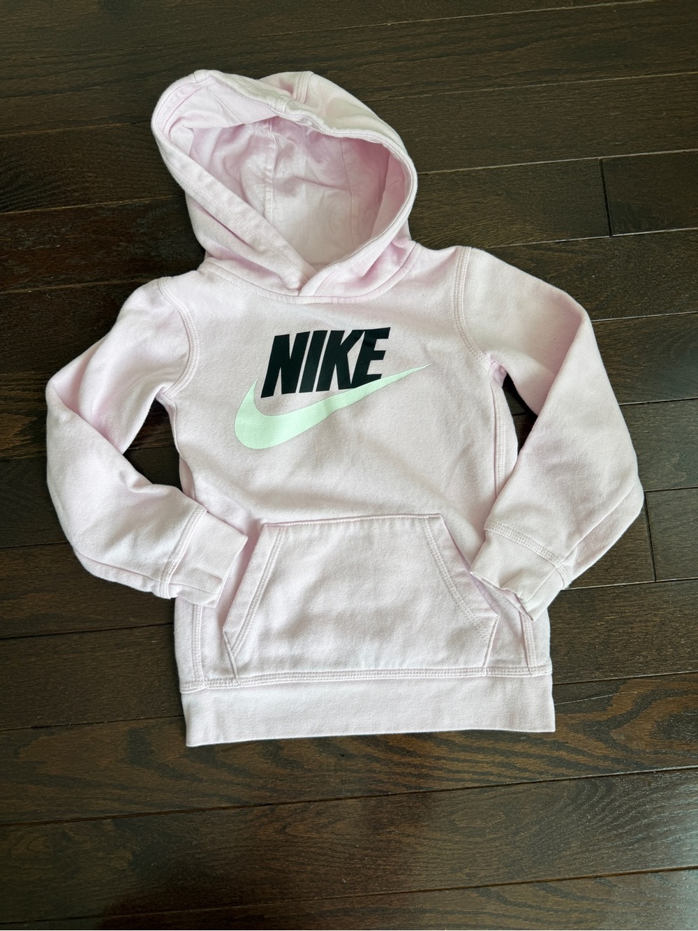 Nike Kids Pink Hoodie with Swoosh Logo